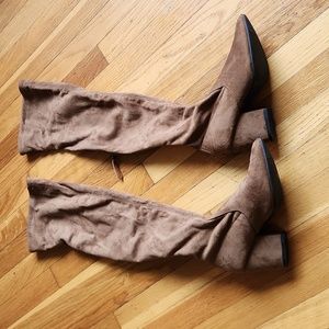 N.N.G over the knee brown suede boots - Sz 39 (US 8)